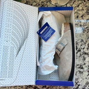 Birkenstock Boston Shearling Stone Coin